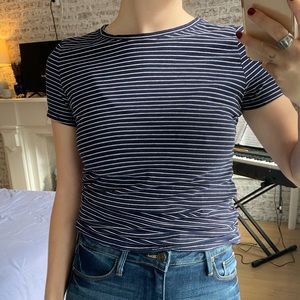 GAP Blue & White Striped T-Shirt